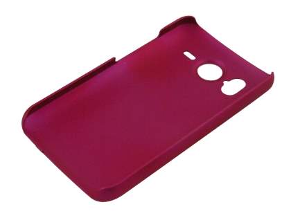 UltraTough Rubberised Slim Case for HTC Desire HD - Hot Pink