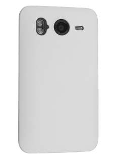 UltraTough Rubberised Slim Case for HTC Desire HD - White