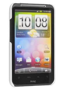 UltraTough Rubberised Slim Case for HTC Desire HD - White