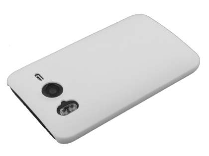 UltraTough Rubberised Slim Case for HTC Desire HD - White