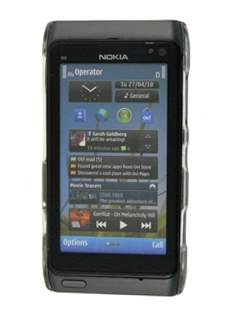 Timber-style pattern Case for Nokia N8 - Clear/Black