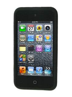 Silicone Case for iPod Touch 4 - Black