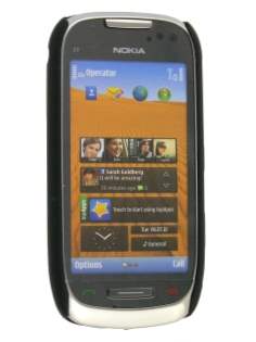 UltraTough Rubberised Slim Case for Nokia C7 - Black