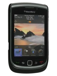 Rubberised Slim Back Case for BlackBerry Torch 9810/9800 - Black
