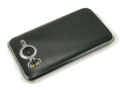HTC Desire HD timber-style pattern Case - Clear/Black
