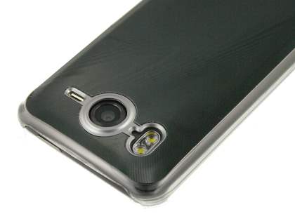 HTC Desire HD timber-style pattern Case - Clear/Black
