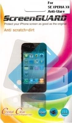Anti-Glare Screen Protector for Sony Ericsson XPERIA X8 Anti-Glare Screen Protector for Sony Ericsson XPERIA X8