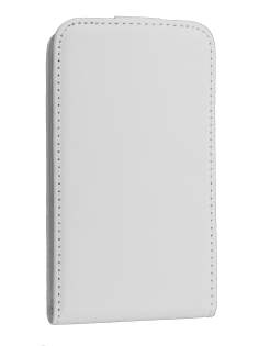 Synthetic Leather Flip Case for HTC Desire HD - White