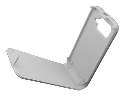 Synthetic Leather Flip Case for HTC Desire HD - White