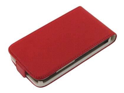 Synthetic Leather Flip Case for HTC Desire HD - Red