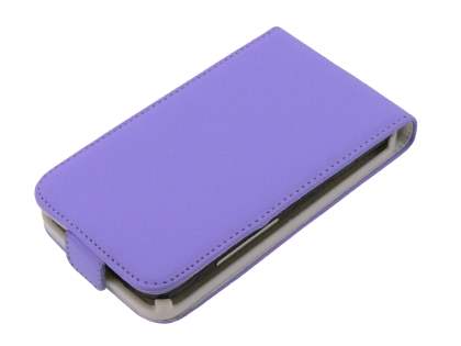 Synthetic Leather Flip Case for HTC Desire HD - Lavender Purple