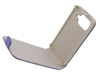 Synthetic Leather Flip Case for HTC Desire HD - Lavender Purple