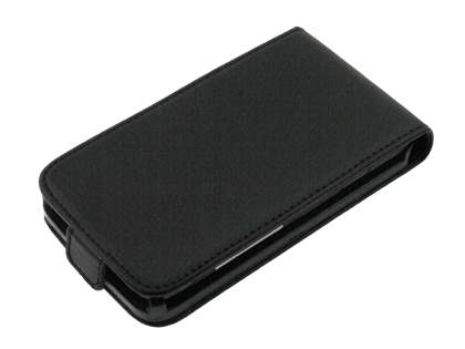 Synthetic Leather Flip Case for HTC Desire HD - Black