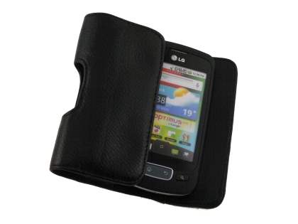LG Optimus One Synthetic Leather Belt Pouch