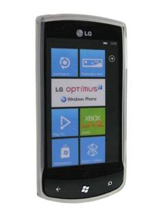 TPU Diamond Case for LG E900 Optimus 7 - Frosted Clear