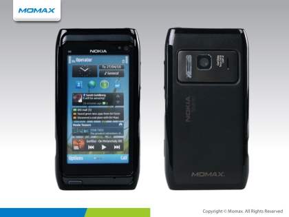 MOMAX iCase Pro Case for Nokia N8 - Black/Grey