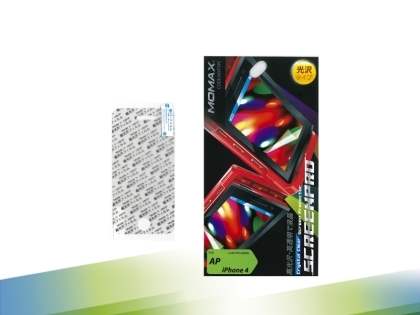 MOMAX Crystal-Clear Screen Protector for iPhone 4 - Screen Protector