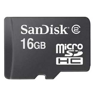Samsung 16GB SanDisk MicroSDHC Card
