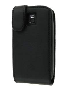 Synthetic Leather Flip Case for LG Optimus One P500 - Black