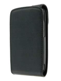 Synthetic Leather Flip Case for LG Optimus One P500 - Black