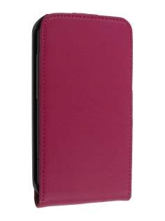 Synthetic Leather Flip Case for HTC Desire HD - Hot Pink