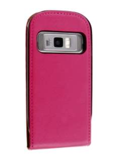 Synthetic Leather Flip Case for Nokia C7 - Pink