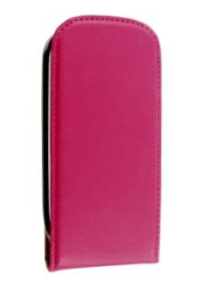 Synthetic Leather Flip Case for Nokia C7 - Pink