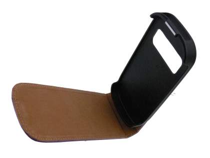 Synthetic Leather Flip Case for Nokia C7 - Purple