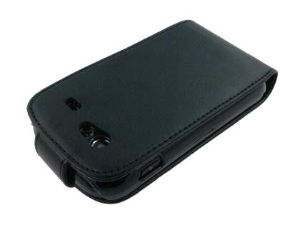 Samsung I9023 Google Nexus S Synthetic Leather Flip Case - Black