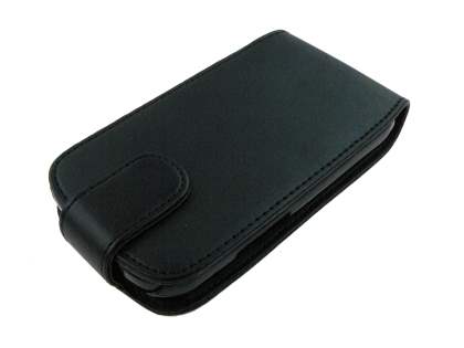 Samsung I9023 Google Nexus S Synthetic Leather Flip Case - Black