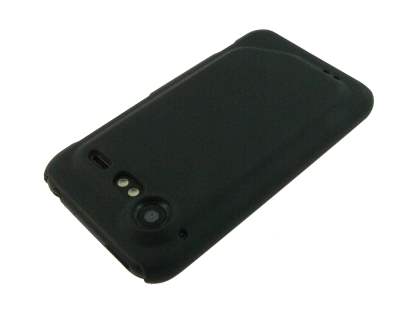 HTC Incredible S UltraTough Rubberised Slim Case - Black