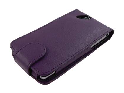 Synthetic Leather Flip Case for Sony Ericsson XPERIA Arc/Arc S - Purple