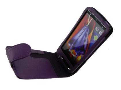 Synthetic Leather Flip Case for Sony Ericsson XPERIA Arc/Arc S - Purple