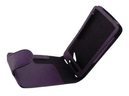 Synthetic Leather Flip Case for Sony Ericsson XPERIA Arc/Arc S - Purple