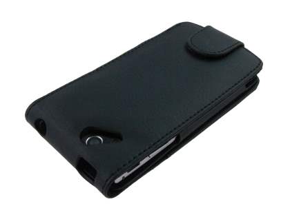 Synthetic Leather Flip Case for Sony Ericsson XPERIA Arc/Arc S - Black
