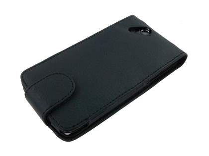 Synthetic Leather Flip Case for Sony Ericsson XPERIA Arc/Arc S - Black