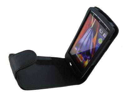 Synthetic Leather Flip Case for Sony Ericsson XPERIA Arc/Arc S - Black