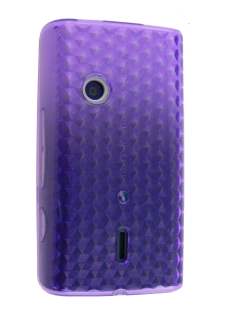 TPU Gel Case for Sony Ericsson XPERIA X8 - Purple