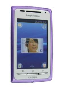 TPU Gel Case for Sony Ericsson XPERIA X8 - Purple