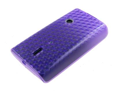 TPU Gel Case for Sony Ericsson XPERIA X8 - Purple
