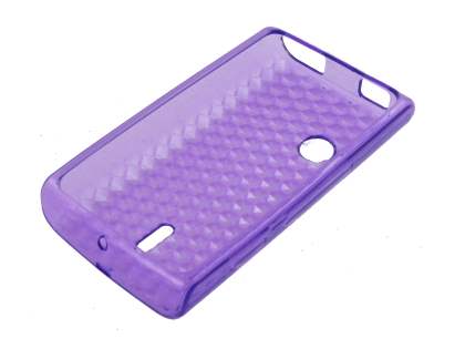 TPU Gel Case for Sony Ericsson XPERIA X8 - Purple