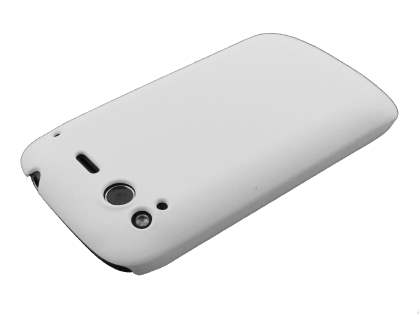 HTC Desire S UltraTough Rubberised Slim Case - White