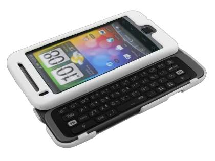HTC Desire Z UltraTough Rubberised Slim Case - Pearl White