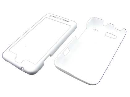 HTC Desire Z UltraTough Rubberised Slim Case - Pearl White