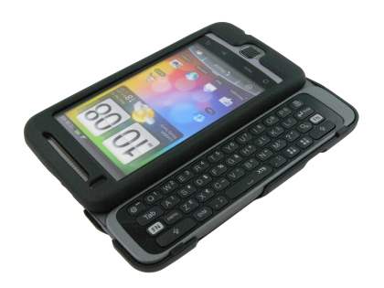 UltraTough Rubberised Slim Case for HTC Desire Z - Classic Black