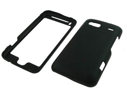 UltraTough Rubberised Slim Case for HTC Desire Z - Classic Black