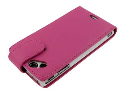 Sony Ericsson XPERIA Arc/Arc S Synthetic Leather Flip Case - Pink