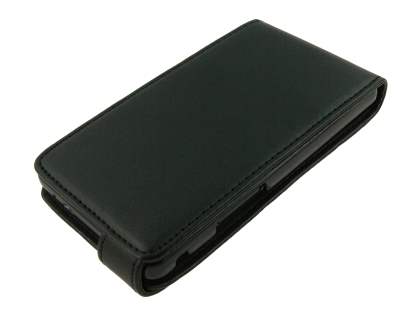 Samsung I9100 Galaxy S2 Synthetic Leather Flip Case - Classic Black