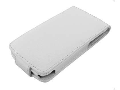 Synthetic Leather Flip Case for Sony Ericsson XPERIA Arc/Arc S - White