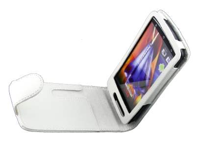 Synthetic Leather Flip Case for Sony Ericsson XPERIA Arc/Arc S - White